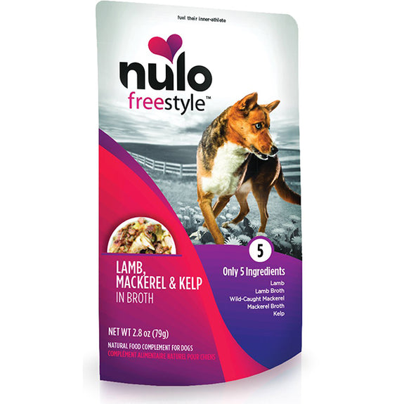 FreeStyle Lamb, Mackerel & Kelp in Broth Grain-Free Wet Dog Food Topper Pouches