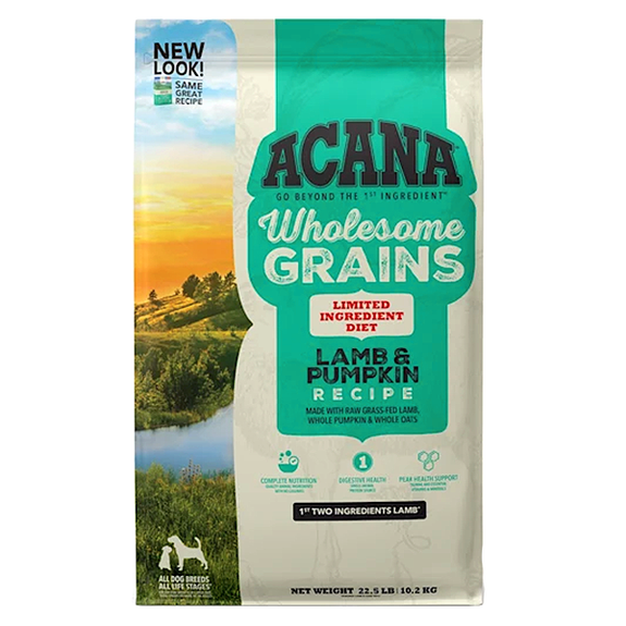 Wholesome Grains Lamb & Pumpkin Recipe Limited Ingredient Diet Dry Dog Food