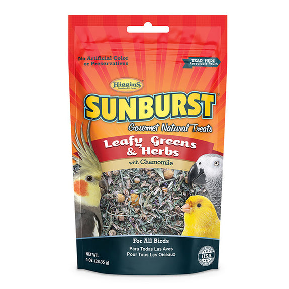 Sunburst Leafy Greens & Herbs Gourmet Bird Treat
