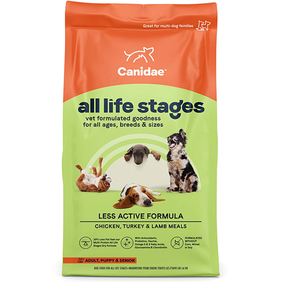 All Life Stages Less Active Formula Chicken, Turkey & Lamb Meal Dry Dog Food