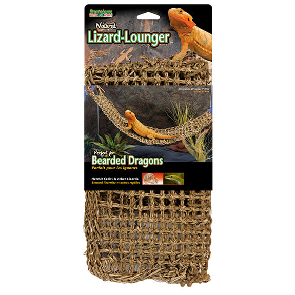 Reptology Natural Lizard Lounger Seagrass Hermit Crab & Reptile Hammock