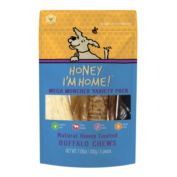 Mega Muncher Variety Pack Honey Coated Grain-Free Dog Chews
