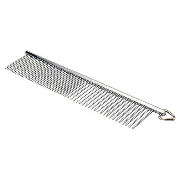 Safari Wide & Narrow Tooth Metal Dog Comb