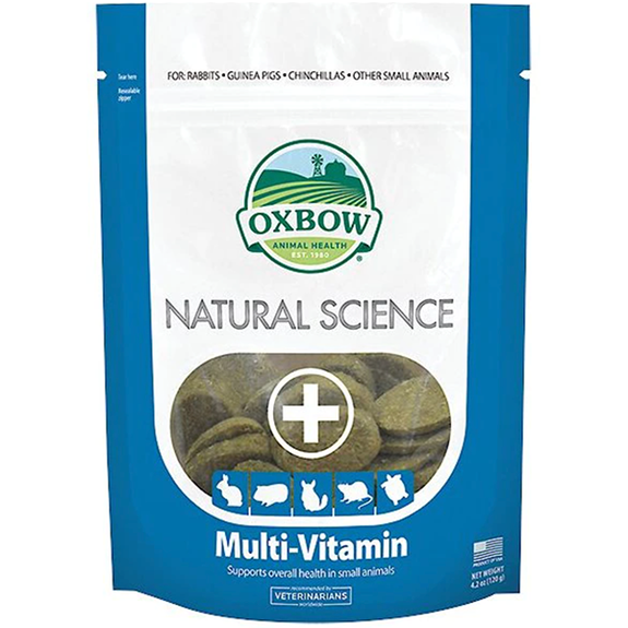 Natural Science Multi-Vitamin Small Animal Supplement High Fiber Hay Tabs
