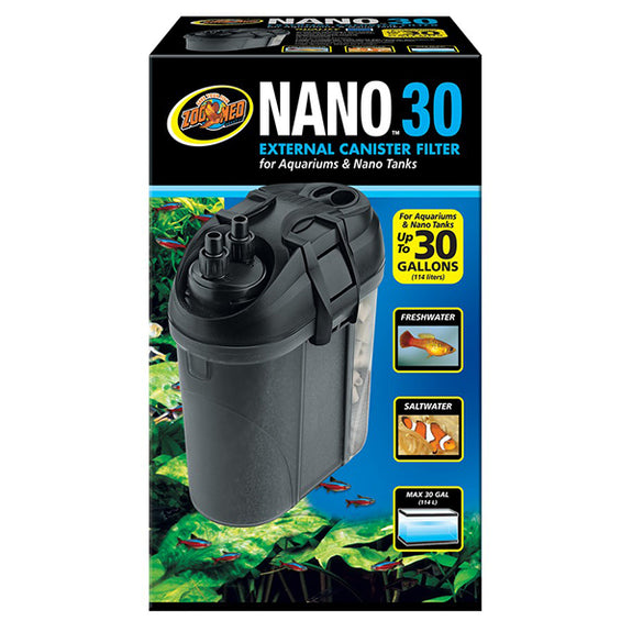 Nano 30 External Canister Aquarium Filter 160 GPH