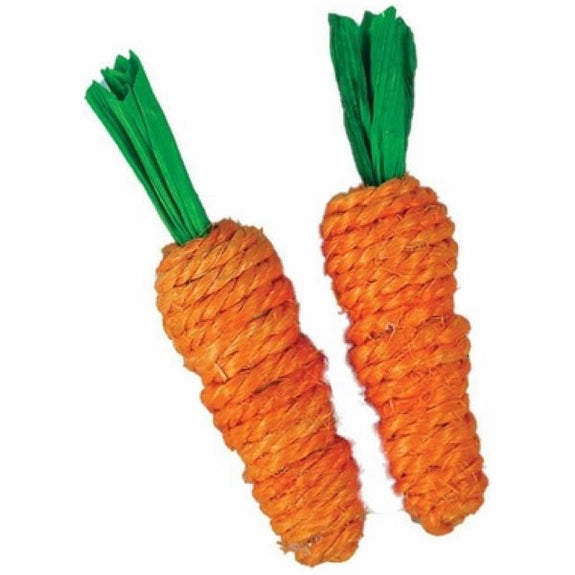 Nibbles Loofah Carrots Small Animal Chew Toys