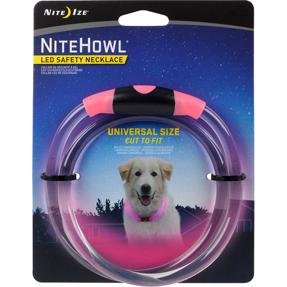 NiteHowl LED Safety Necklace Universal Size Pink