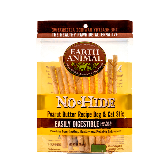 No-Hide Peanut Butter Stix Rawhide Alternative Dog Chew
