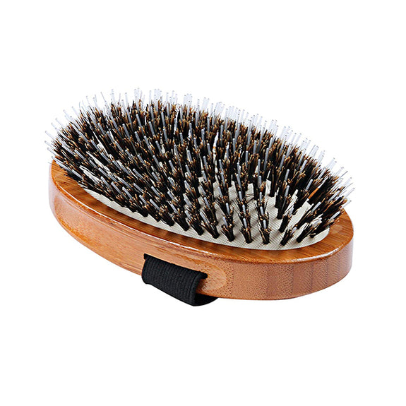 Bamboo Palm Boar & Nylon Bristle Dog Brush