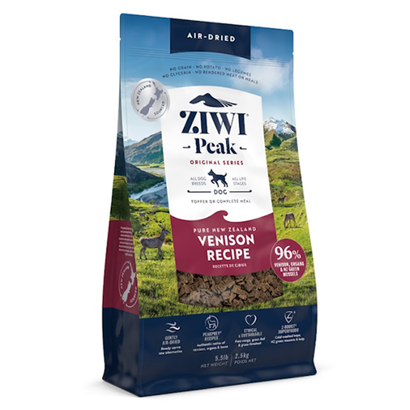 Peak Air-Dried Venison Recipe Grain-Free Dog Food