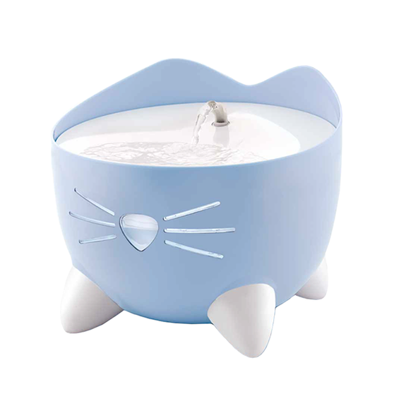 PIXI Stainless Steel Cat Water Fountain Blue