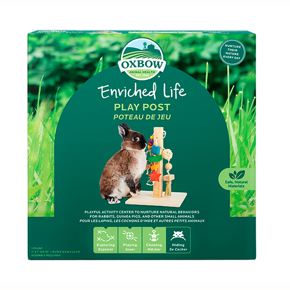 Enriched Life Play Post Wood Small Animal Chew & Toy