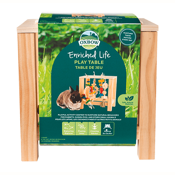 Enriched Life Play Table Wood Small Animal Chew & Toy