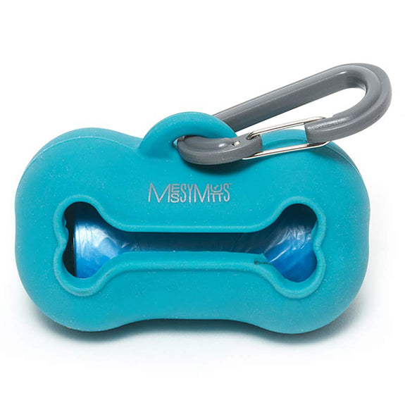 Silicone Poop Bag Holder for Dogs Blue