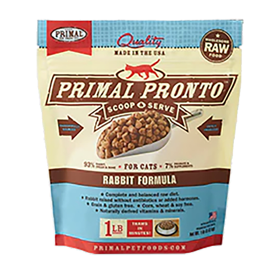 Pronto Rabbit Formula Frozen Raw Cat Food
