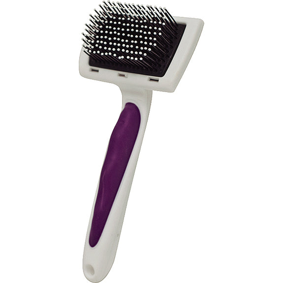 Pro-Slicker Brush with Rubber Tips Small Animal Grooming Tool
