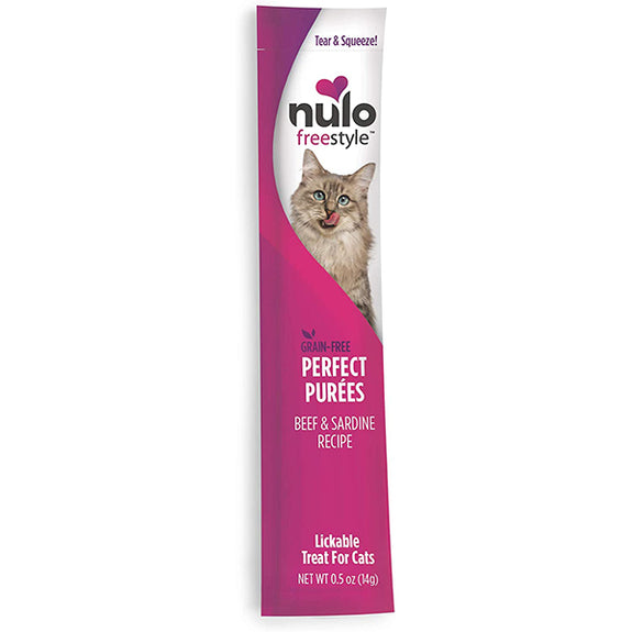 FreeStyle Perfect Purees Beef & Sardine Recipe Grain-Free Lickable Cat Treat
