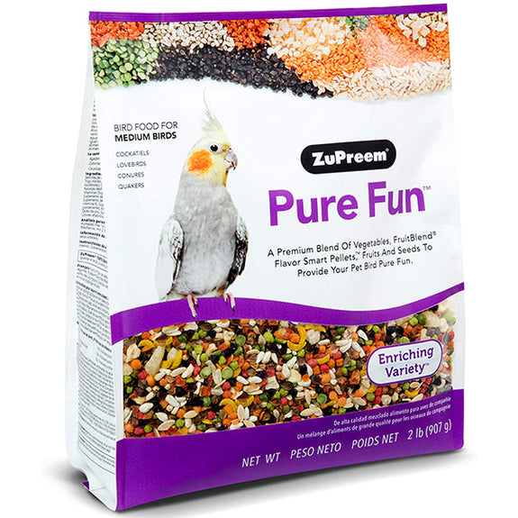 Pure Fun Blend of Fruit, Veggies, Pellets & Nuts Medium Bird Food