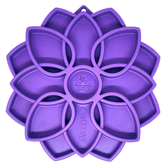 eTray Enrichment Tray Slow Feeder for Dogs Purple Mandala