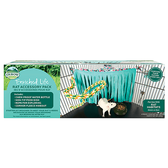 Enriched Life Rat Accessory Pack Pet Rat Starter Kit