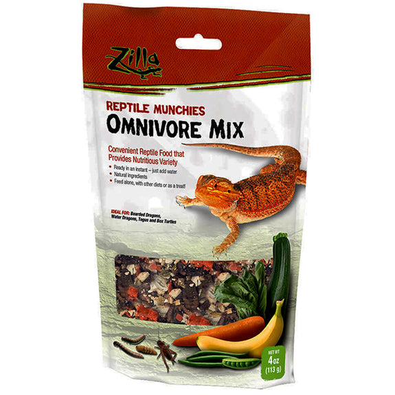Reptile Munchies Omnivore Mix Just Add Water Dehydrated Reptile Food