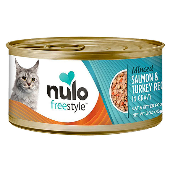 FreeStyle Minced Salmon & Turkey Recipe in Gravy Grain-Free Canned Cat Food