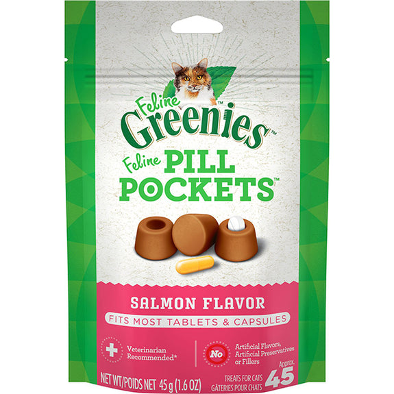Pill Pockets Feline Salmon Flavor Cat Treats