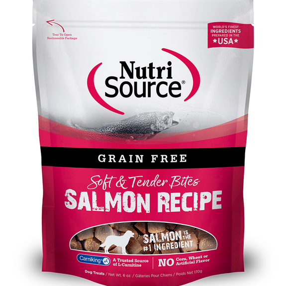 Soft & Tender Bites Salmon Recipe Grain-Free Dog Treats