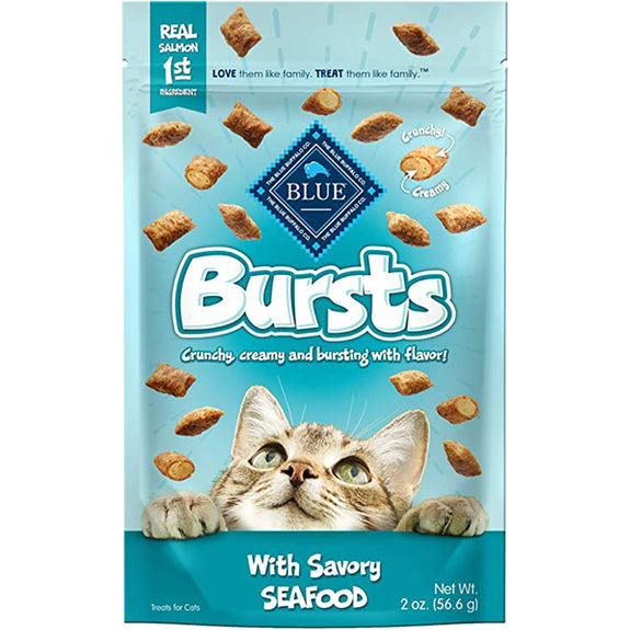 Bursts Savory Seafood Crunchy & Creamy Cat Treats