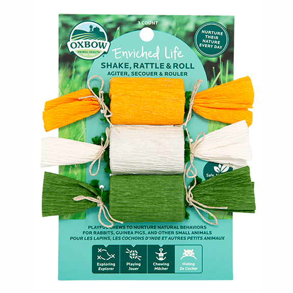 Enriched Life Shake, Rattle & Roll Small Animal Toy