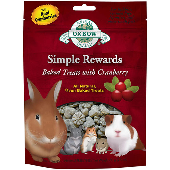 Simple Rewards All Natural Oven Baked Small Animal Treat Cranberry