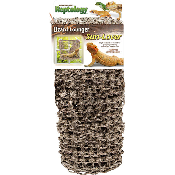 Reptology Natural Lizard Lounger Sun Lover Window Seagrass Hermit Crab & Reptile Hammock