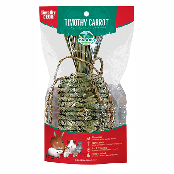 Timothy Club Timothy Hay Carrot Small Animal Chew Toy
