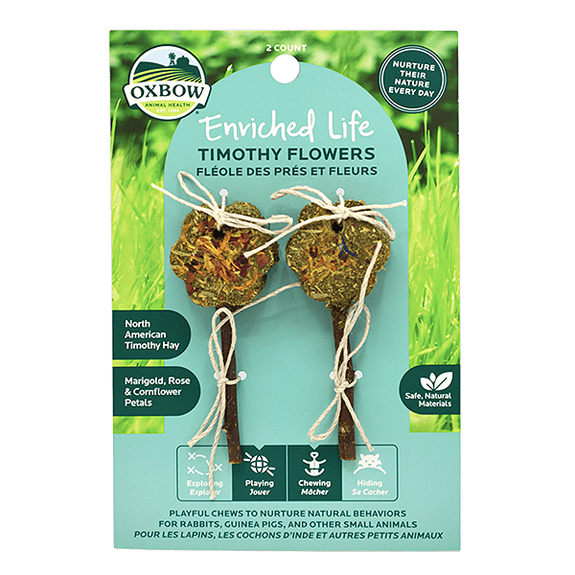 Enriched Life Timothy Flowers Small Animal Treat & Toy