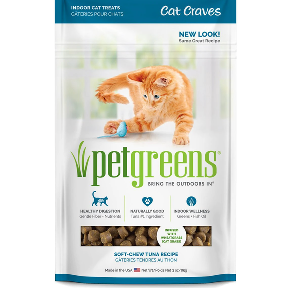 Cat Craves Semi-Moist Cat Treats Made with Wheatgrass Tuna Flavor