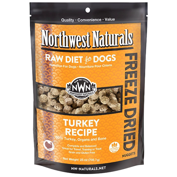 Nuggets Turkey Formula Freeze-Dried Raw Dog Food