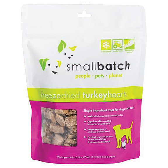 Freeze-Dried Turkey Hearts Single Ingredient Dog Treats