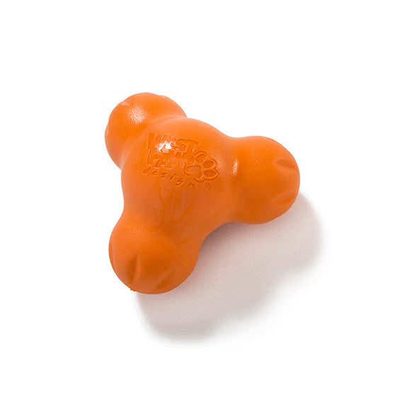 Tux Durable Treat Dispensing Dog Chew Toy Orange
