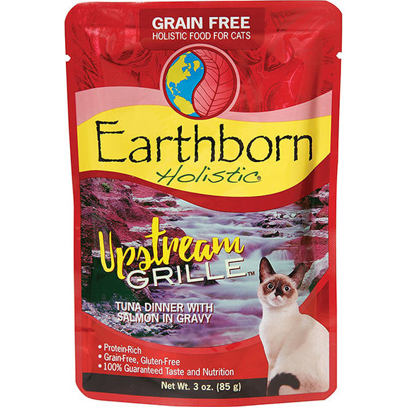 Upstream Grille Tuna Dinner with Salmon in Gravy Grain-Free Wet Pouch Cat Food