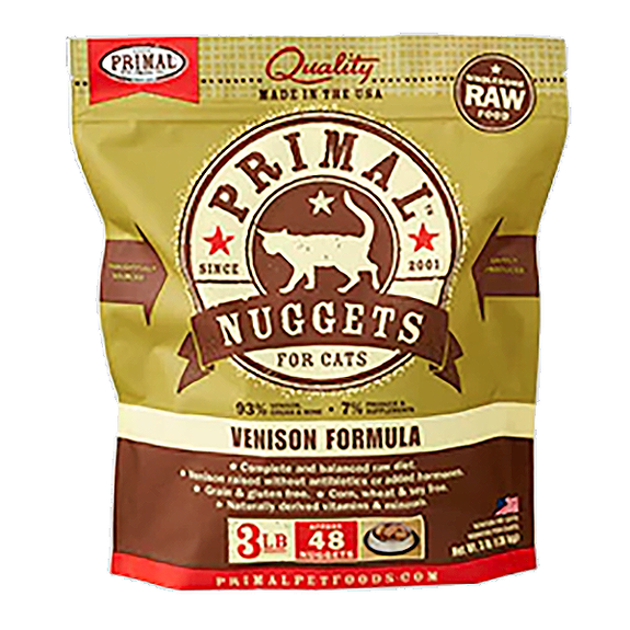 Nuggets Venison Formula Frozen Raw Cat Food