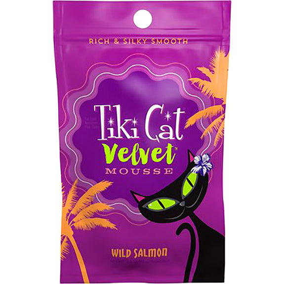 Velvet Mousse Salmon in Broth Grain-Free Wet Pouch Cat Food