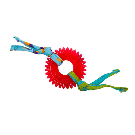 Dental Kitty Chew Wheel Rubber & Fabric Chew Toy for Cats
