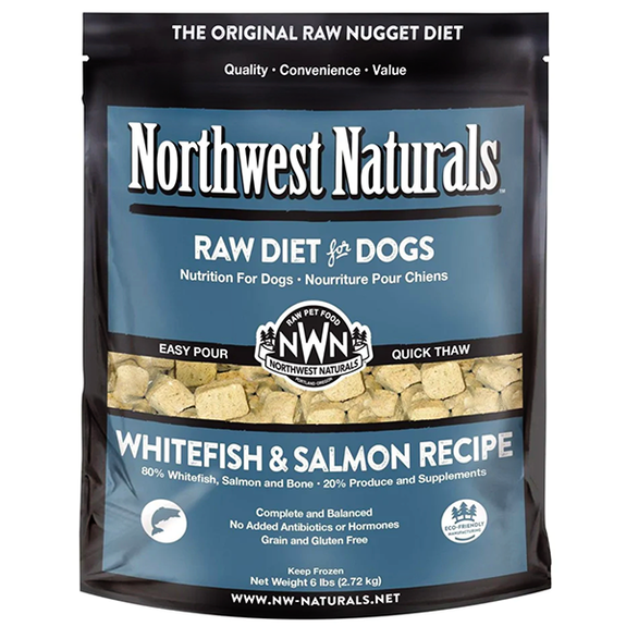 Nuggets Whitefish & Salmon Recipe Frozen Raw Dog Food