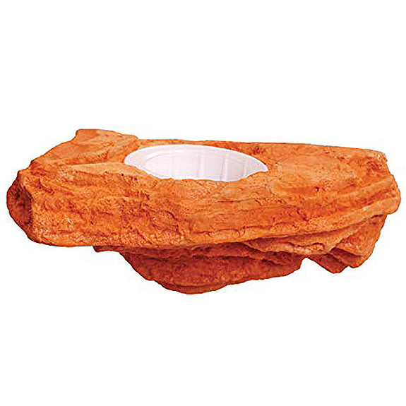 MagNaturals Worm Feeder Ledge Magnetic Realistic Artificial Stone Reptile Dish Mojave