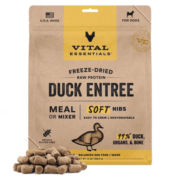 Duck Soft Nibs Freeze-Dried Grain-Free Dog Food