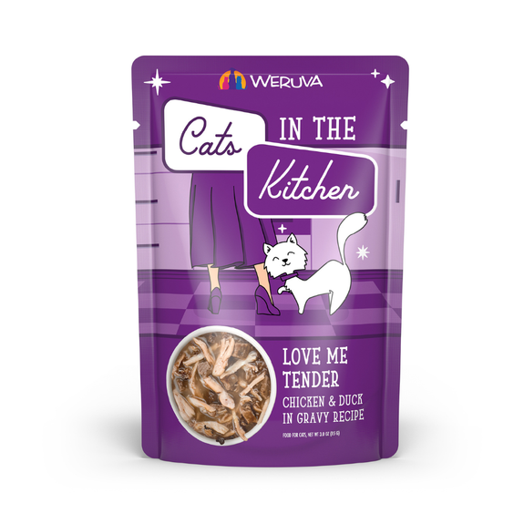 Cats In the Kitchen Love Me Tender Pouches Wet Grain-Free Cat Food