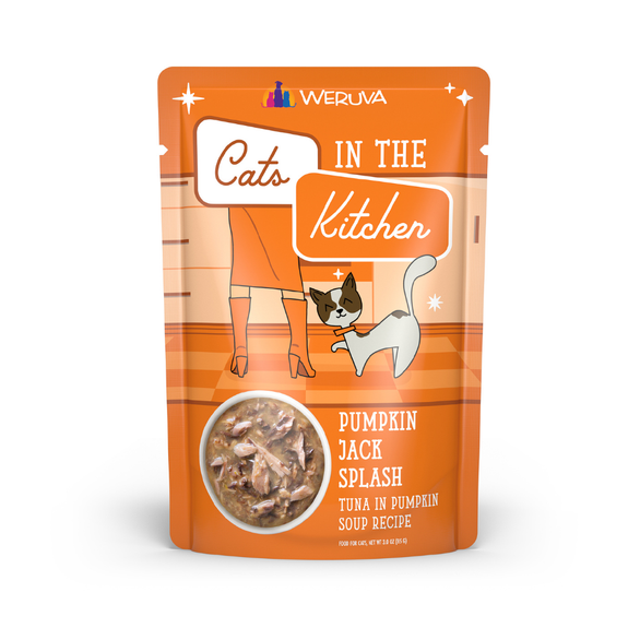 Cats In the Kitchen Pumpkin Jack Splash Pouches Wet Grain-Free Cat Food
