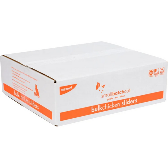 Chicken Sliders Frozen Raw Cat Food Bulk 9LBS