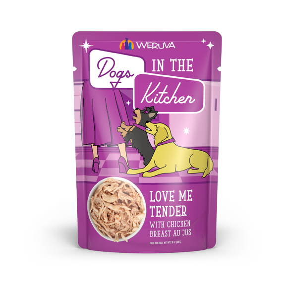 Dogs in the Kitchen Love Me Tender Grain-Free Chicken Dog Food Pouch