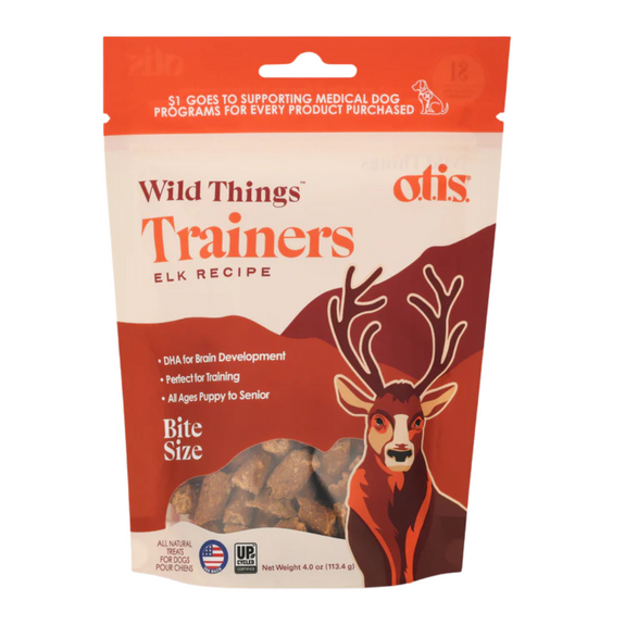 Wild Things Elk Trainers Dog Treats 4oz